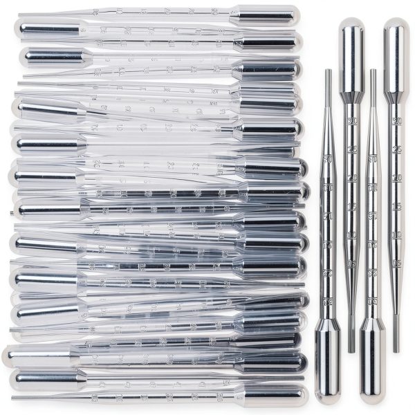 Teenitor 3ML Disposable Pipette Dropper TNT203 150pcs Clear Bulb-0