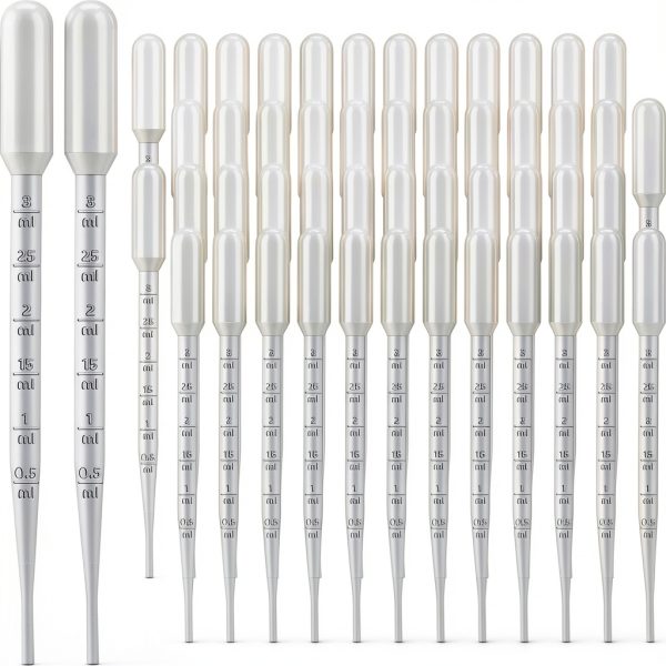 Kingdder Plastic Transfer Pipettes 3000pcs Disposable Lab Dropper Set-0