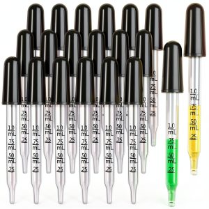 Eye Dropper Teenitor TNT688 1ml Glass Pipette with Storage Box-0