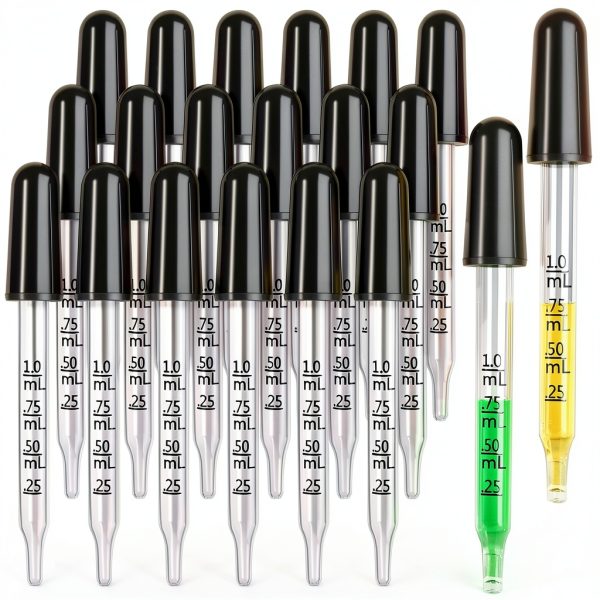 Eye Dropper Teenitor TNT688 1ml Glass Pipette with Storage Box-0