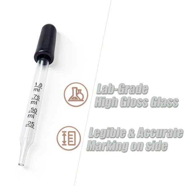 LOWESCHOICE Lab Grade Dropping Pipette Set 20pcs with Brush LC-26-2
