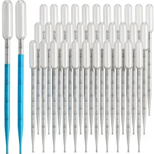Kingdder Plastic Transfer Pipette Disposable Accurate Design 500 Piece-0