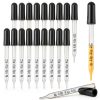 Goieyu 1ml Glass Dropping Pipette Clear Graduated Dropper Set of 20-0