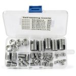 Self-Tapping Thread Insert Set by Yunir 50pcs Stainless Steel M3-M16-0