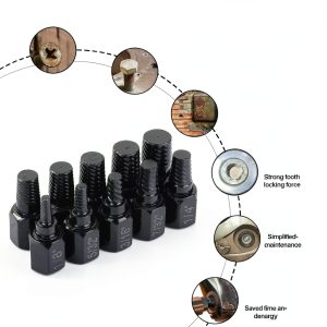 Bolt Nut Puller Strong Alloy Steel 10PCS Kit for Damaged Bolts-0