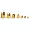 Self Tapping Thread Inserts 50pcs 7-Size Brass Tone Case Ejoyous-6