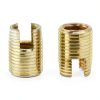 Self Tapping Thread Inserts 50pcs 7-Size Brass Tone Case Ejoyous-4