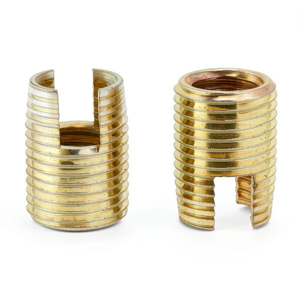 Self Tapping Thread Inserts 50pcs 7-Size Brass Tone Case Ejoyous-4
