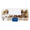 Self Tapping Thread Inserts 50pcs 7-Size Brass Tone Case Ejoyous-7