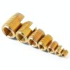 Self Tapping Thread Inserts 50pcs 7-Size Brass Tone Case Ejoyous-1