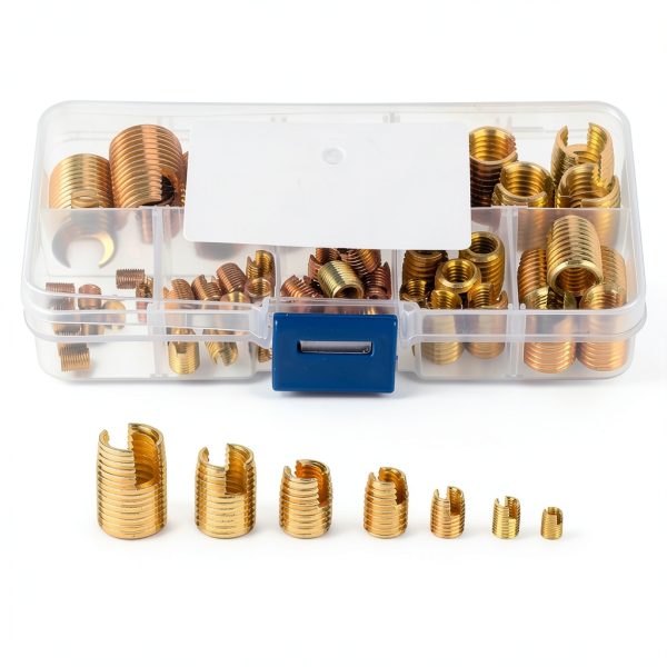 gernie 50Pcs Brass Self Tapping Thread Inserts for Metal – Heavy Duty-1