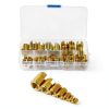 gernie 50Pcs Brass Self Tapping Thread Inserts for Metal – Heavy Duty-5