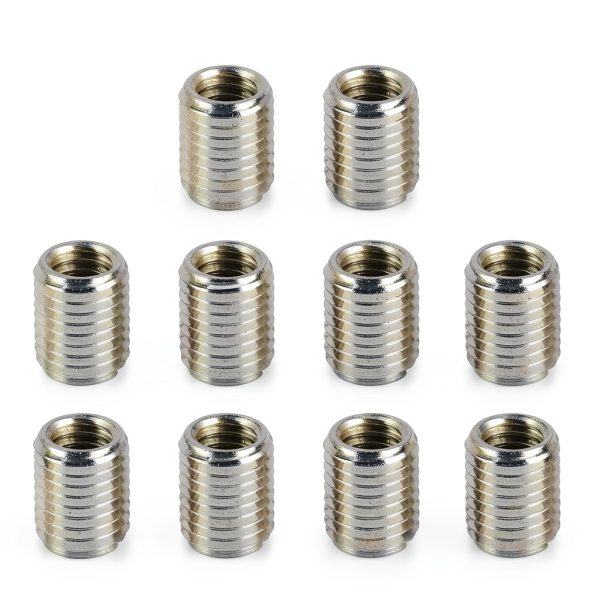 Self Tapping Thread Inserts M8x1 to M6x1 10-Pack Kit Walfront-8