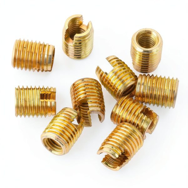 gernie 50Pcs Brass Self Tapping Thread Inserts for Metal – Heavy Duty-7