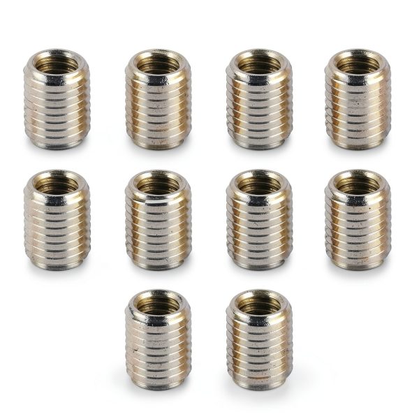 Self Tapping Thread Inserts M8x1 to M6x1 10-Pack Kit Walfront-6