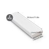 2 Pcs 12 x 3 x 1 Inch HDPE Plastic Block, White Rectangular Solid Polyethylene Tapping Block for DIY Projects Engineering Machining Home Floor Improvement-1