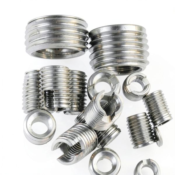 50Pcs 302 Stainless Steel Self Tapping Thread Inserts for Metal Repair-3