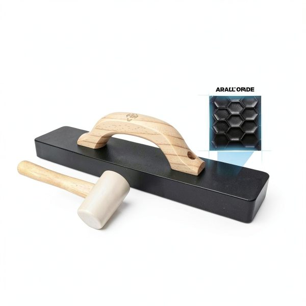 Professional Tapping Block BuildCore for LVP Flooring – Wood Handle-2