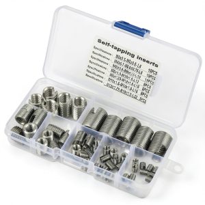 50Pcs 302 Stainless Steel Self Tapping Thread Inserts for Metal Repair-0