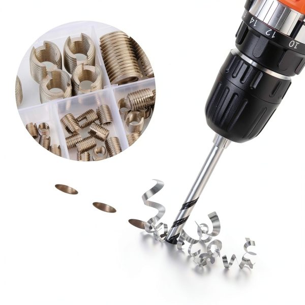 50Pcs M3 Self Tapping Thread Inserts Stainless Steel with Storage Case-3