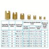 50Pcs Self Tapping Thread Insert, 302 Stainless Steel Self Tapping Slotted Thread Inserts Set with Storage Case, M3 M4 M5 M6 M8 M10 M12 Thread Reinforce Repair Tool (Gold)-3