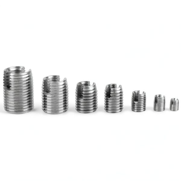 50Pcs 302 Stainless Steel Self Tapping Thread Inserts for Metal Repair-1