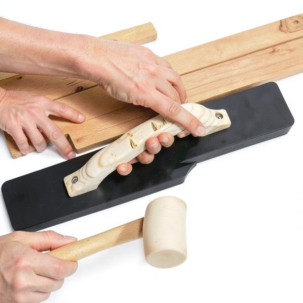 Professional Tapping Block BuildCore for LVP Flooring – Wood Handle-3