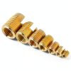 50PCS Self Threaded Inserts, Thread Repair Kit, Repair Tool, Tapping Thread Slotted for Metal Plastic Wood-1