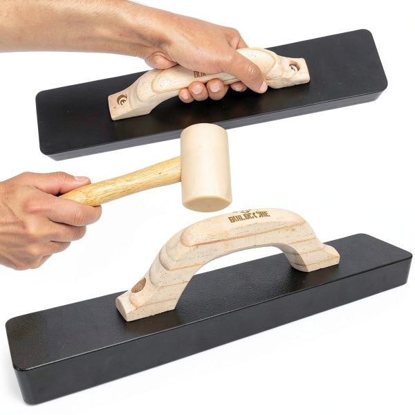 Professional Tapping Block BuildCore for LVP Flooring – Wood Handle-0