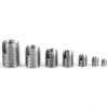 50Pcs M3 Self Tapping Thread Inserts Stainless Steel with Storage Case-8