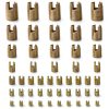 50Pcs Self Tapping Thread Insert, 302 Stainless Steel Self Tapping Slotted Thread Inserts Set with Storage Case, M3 M4 M5 M6 M8 M10 M12 Thread Reinforce Repair Tool (Gold)-6