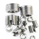 50Pcs Stainless Steel Inner Thread Self Tapping Thread Inserts Set, Reinforce Repair Tool with Storage Case, M3/M4/M5/M6/M8/M10-0
