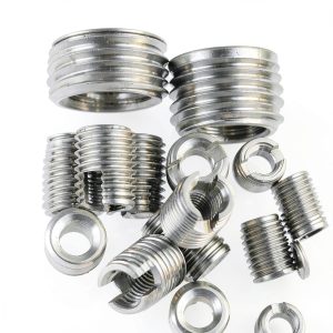 50Pcs Stainless Steel Inner Thread Self Tapping Thread Inserts Set, Reinforce Repair Tool with Storage Case, M3/M4/M5/M6/M8/M10-0