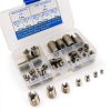 Threaded Inserts, M3 M4 M5 M6 M8 M10 M12 302 Stainless Steel Self Tapping Thread Insert Screw Bushing Slotted Wire Thread Repair Insert-55 Pcs-3