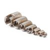 50Pcs Inner Thread Self Tapping Thread Inserts Set, Stainless Steel Threaded Inserts, M3 M4 M5 M6 M8 M10 M12 with a Storage Case-2