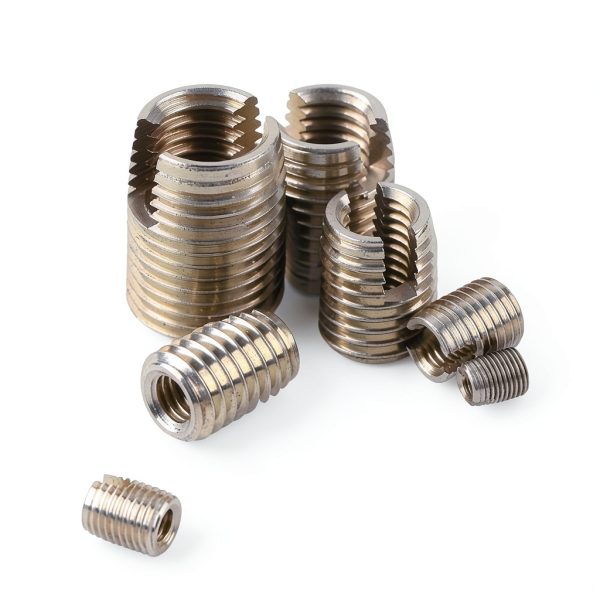 50 Pcs Threaded Inserts Stainless Steel Self Tapping Set M3-M16 with-6