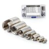 50Pcs Inner Thread Self Tapping Thread Inserts Set, Stainless Steel Threaded Inserts, M3 M4 M5 M6 M8 M10 M12 with a Storage Case-1