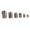 50Pcs Inner Thread Self Tapping Thread Inserts Set, Stainless Steel Threaded Inserts, M3 M4 M5 M6 M8 M10 M12 with a Storage Case-5