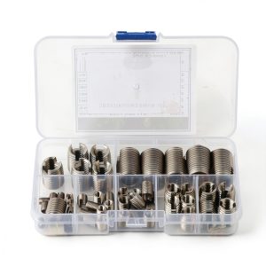 50 Pcs Threaded Inserts Stainless Steel Self Tapping Set M3-M16 with-0