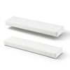 2 Pcs 12 x 3 x 1 Inch HDPE Plastic Block, White Rectangular Solid Polyethylene Tapping Block for DIY Projects Engineering Machining Home Floor Improvement-0