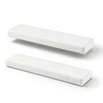 2 Pcs 12 x 3 x 1 Inch HDPE Plastic Block, White Rectangular Solid Polyethylene Tapping Block for DIY Projects Engineering Machining Home Floor Improvement-0