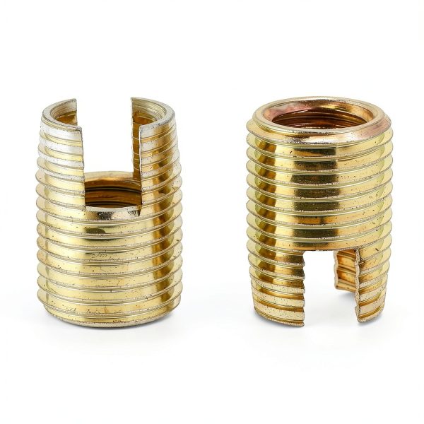 50PCS Self Threaded Inserts, Thread Repair Kit, Repair Tool, Tapping Thread Slotted for Metal Plastic Wood-6
