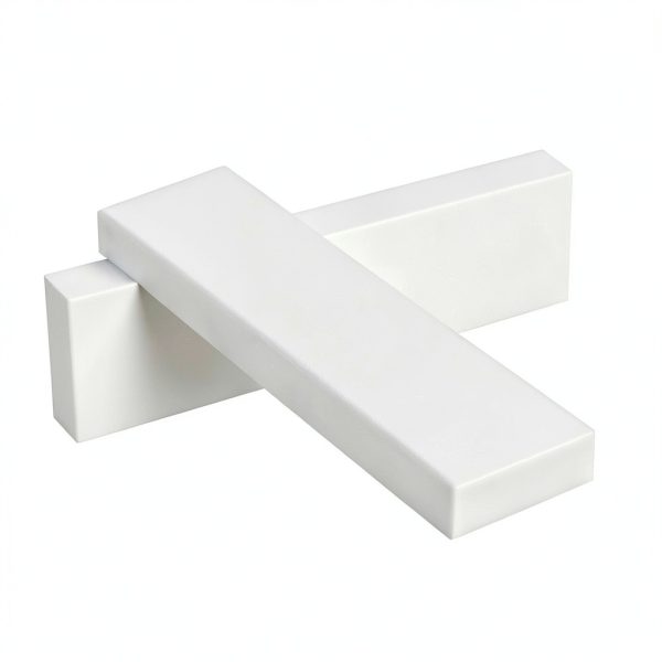2 Pcs 12 x 3 x 1 Inch HDPE Plastic Block, White Rectangular Solid Polyethylene Tapping Block for DIY Projects Engineering Machining Home Floor Improvement-3