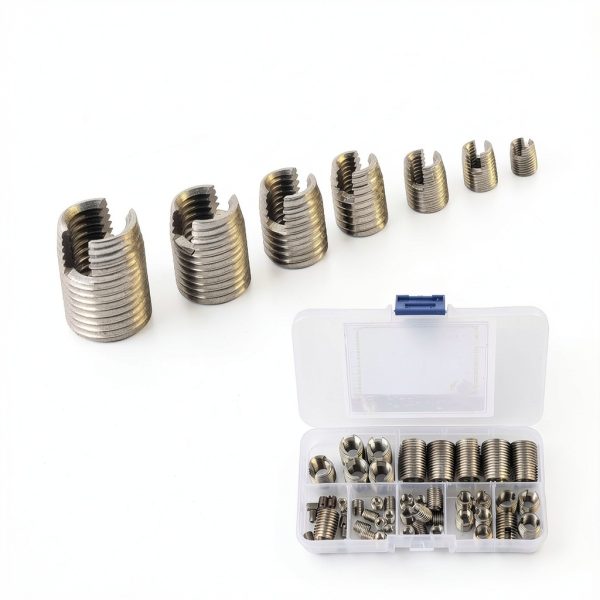 50 Pcs Threaded Inserts Stainless Steel Self Tapping Set M3-M16 with-5