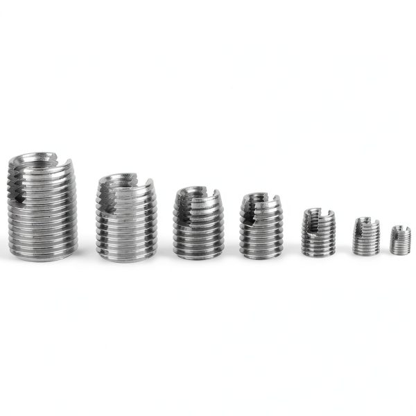 50Pcs Stainless Steel Inner Thread Self Tapping Thread Inserts Set, Reinforce Repair Tool with Storage Case, M3/M4/M5/M6/M8/M10-3